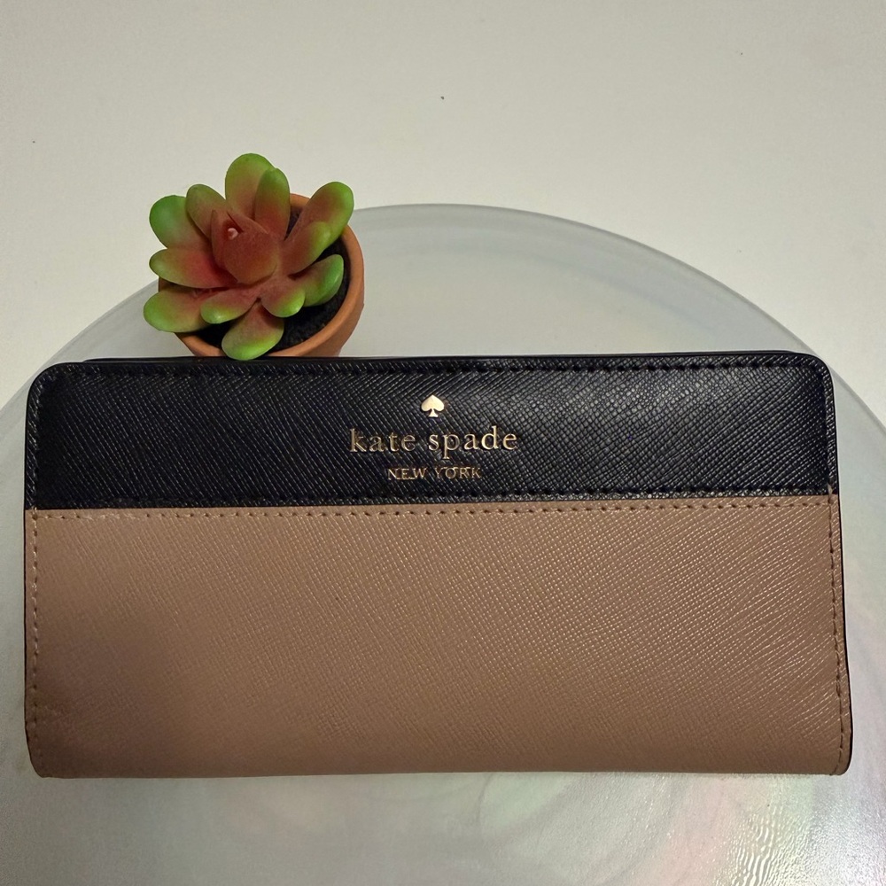 Kate Spade Black and Brown Wallet